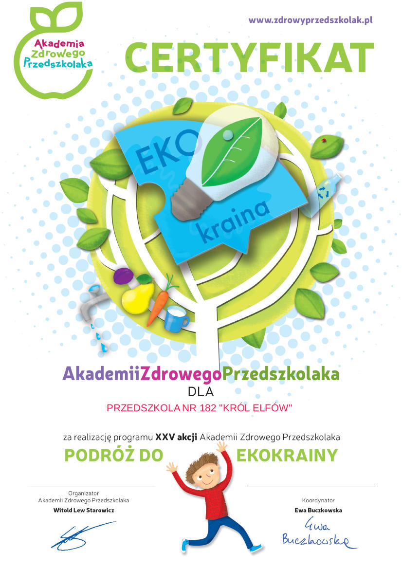 Certyfikat „Podróż do EKOKRAINY”